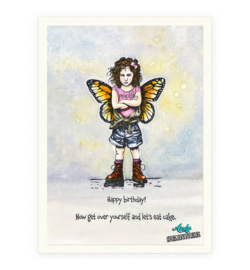 Cosmic Shimmer - Andy Skinner - Pre Cut Rubber Stamp Set - Princess Attitude