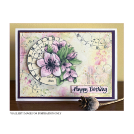Crafty Individuals CI-586 - The Circle of Latitudes' Unmounted Rubber Stamps