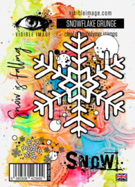 Visible image Snowflake Grunge Stamp Set