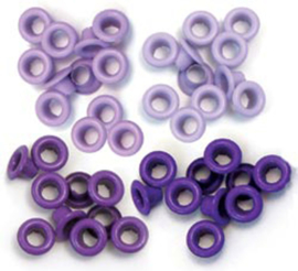 We R Memory Keepers Purple Crop-A-Dile Standard Eyelet  (60pcs)