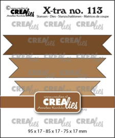 Crealies - Crealies Die - Fishtail Banners Smooth Edge