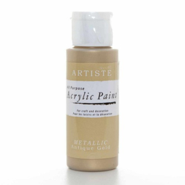 Docrafts - Acrylic Paint (2oz) - Metallic Antique Gold