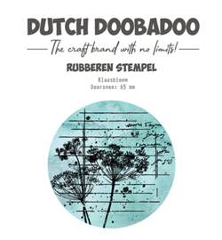 Dutch Doobadoo Unmounted Rubber Stamp 3 ATC Flower - 497.004.006