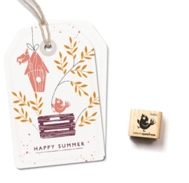 Cats on Appletrees -  27865  - Ministempel - Kleine vogel Sami