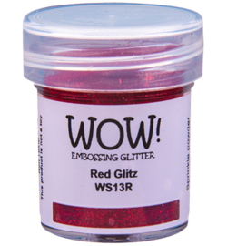 Wow! - WS13R - Embossing Powder - Regular - Embossing Glitters - Red Glitz
