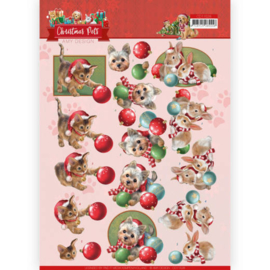 Amy Design - 3D Knipvel - Christmas Pets - Christmas balls CD11528