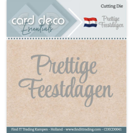 Card Deco Essentials CDECD0041 - Cutting Dies - Prettige Feestdagen