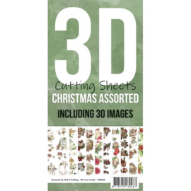 3D Knipvellenpakket Christmas Assorti - CDK009