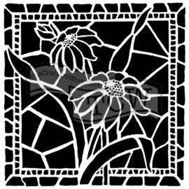 TCW 6x6 TCW657s Stained Glass Daisies