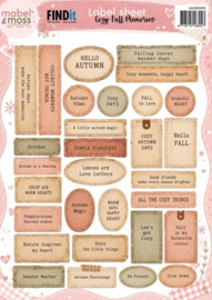 Mabel & Moss - Cozy Fall Memories - Label Sheet - MMSB10005