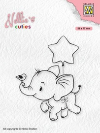 Nellie choice christmas cuties "Elephant with star" NCCS011