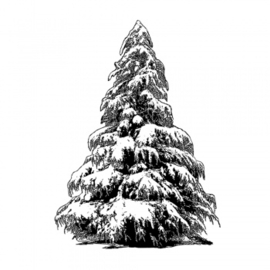 Crafty Individuals CI-462 - 'Large Christmas Tree' Unmounted Rubber Stamps