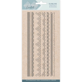 Card Deco Essentials - CDECD0108 - Slimline Dies - Slimline Fantasy Borders