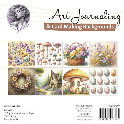 Fairybells - Art Journaling & Card Making Backgrounds Set Pasen - Voorjaar - 99080/007