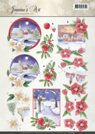 3D Knipvel - Jeanines Art - Christmas Classics - Christmas Landscapes CD10887