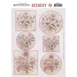 Scenery - Yvonne Creations - Aquarella - Field Bouquet - CDS10071