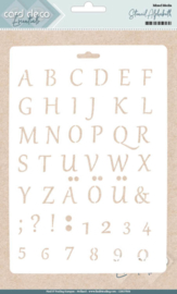 Card Deco Essentials - Stencil Alphabeth