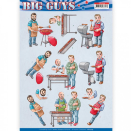 Backyard BBQ - Big Guys 3D-Knipvel Yvonne Creations -  CD11329