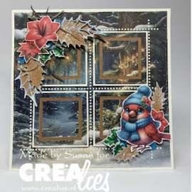 Crealies - Crea-Nest-Lies XXL stansen no. 197, Dunne Kaders Vierkanten glad - CLNestXXL197