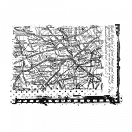 Crafty Individuals CI-616 - 'Map of London' Art Unmounted Rubber Stamps