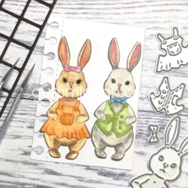 Gummiapan - dies - D240205 - Dressed Bunny