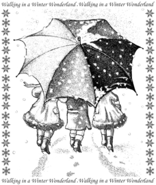 Crafty Individuals CI-399 Winter Wonderland Unmounted Rubber Stamps