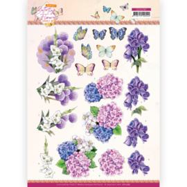 3D knipvel - CD11787 - Jeanine's Art - Perfect Butterfly Flowers - Hydrangea