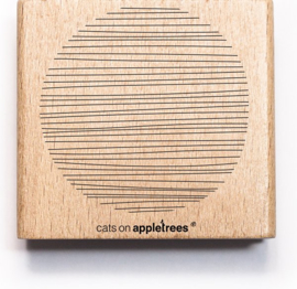 Cats on Appletrees - 2669 - Stempel - Cirkel 5 Lijnen groot
