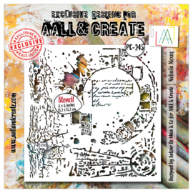 AALL & Create - pc245 - 6x6 (inch) Stencil - Nebula Nexus
