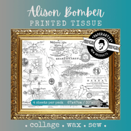 Paperartsy Printed Tissue - Alison Bomber