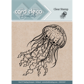 Card Deco Essentials - CDECS107 - Clear Stamps - Jellyfish 