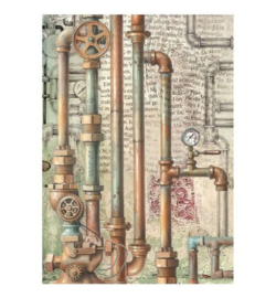 Stamperia - Rice Paper Achtergronden A6 Selectie – Gardens of Time - DFSAK6053