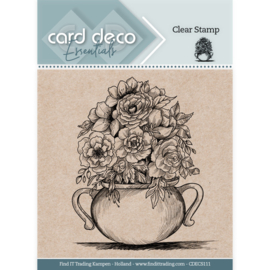 Card Deco Essentials  - CDECS111 - Clear Stamps - Urban Flowers