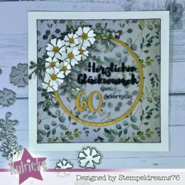 Kulricke - Stanzschablone - Bunte Blumen - Craft Die - CD755