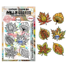 AALL & Create - Merveilles d'Automne A6 Stamp Sets Tombent Les Feuilles by Azoline - TP-1528