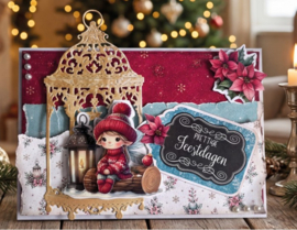 3D Cutting Sheet - Berries Beauties - Fairy Christmas - Lantern - CD12497
