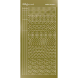 Hobbydots sticker - Mirror - Gold