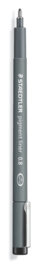 Staedtler pigment liner fineliner 0,8 mm zwart