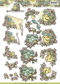 3D Knipvel - Yvonne Creations - Birdhouses CD11071