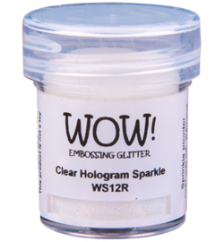 Wow! - WS12R - Embossing Powder - Regular - Embossing Glitters - Clear Hologram Sparkle