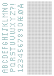 CCPAT004 Crosscraft free pattern-4 "alphabet"