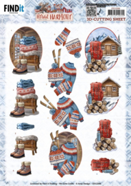 3D Cutting Sheets - Amy Design - Hygge Harmony - Mountain Hut - CD12266