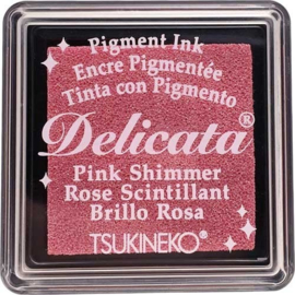 Delicata Pink shimmer Small inkpad DE-SML-333