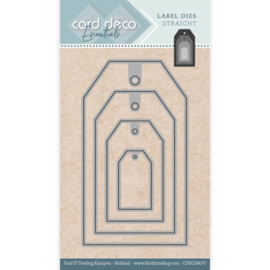 Card Deco Essentials - Label Dies - Label Dies Straight