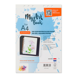 MyArtBook 200 g/m2 aquarel papier – formaat A4