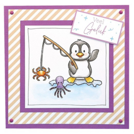 Designed by Anna - Mix and Match Clear Stamps - Patrick Penguin -  DBACS10001