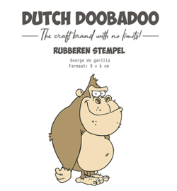 Dutch Doobadoo Unmounted Rubber Stamp George de Gorilla - 497.004.008