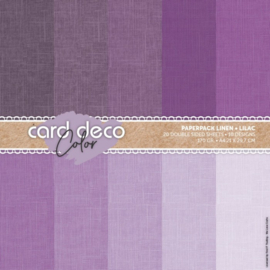 Card Deco Color Paperpack - Linen - Lilac - A4 - CDCPPA412003