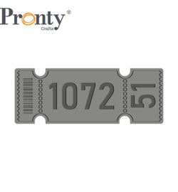 Pronty Crafts - Ticket - Unmounted Rubber Stamp - 497.003.001