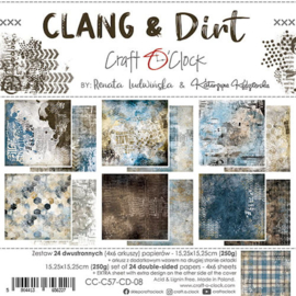 Craft O Clock - Clang & Dirt - Paper Pack 15,25x15,25 cm